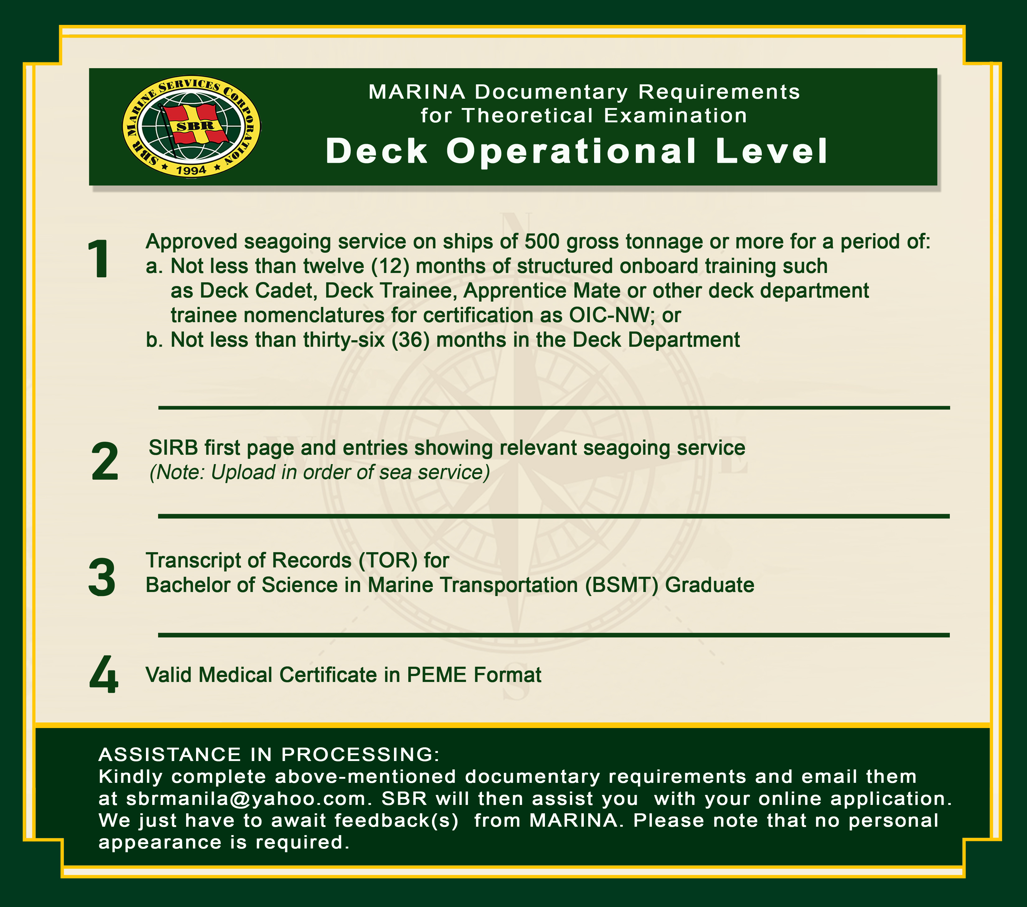 Deck Operational Level