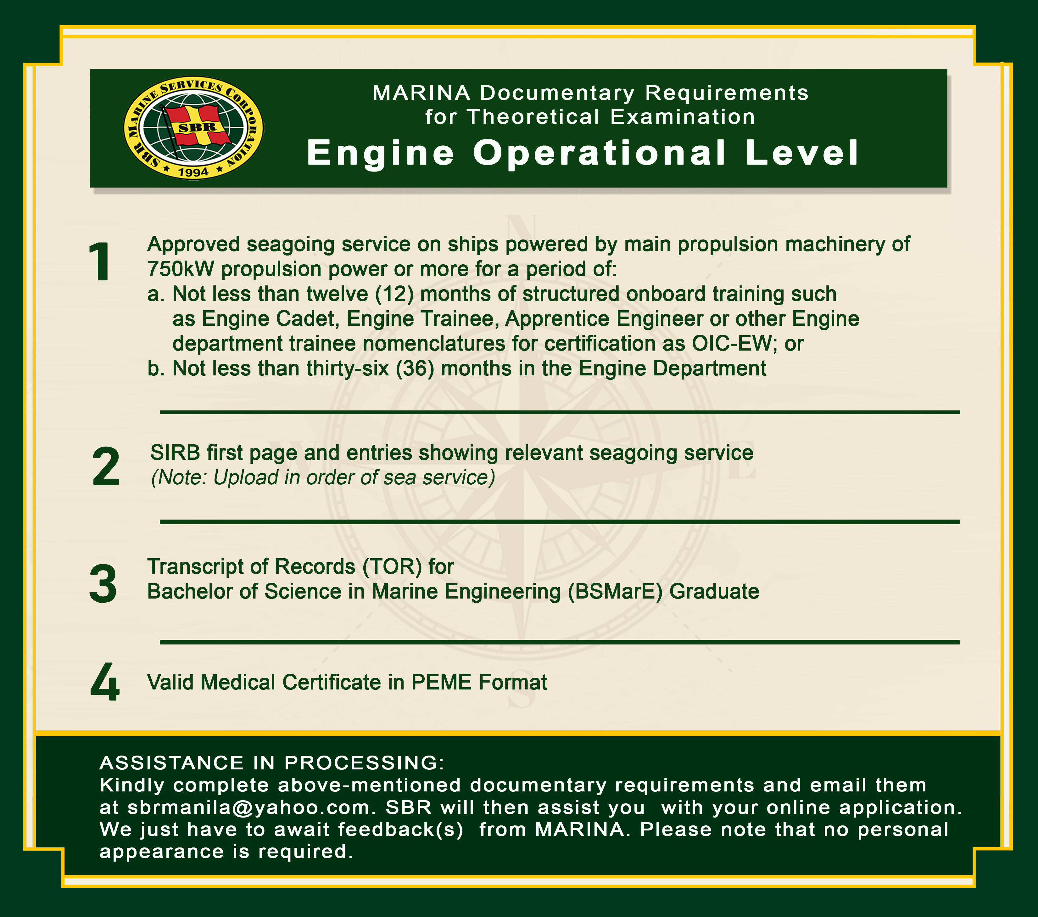 Engine Operational Level